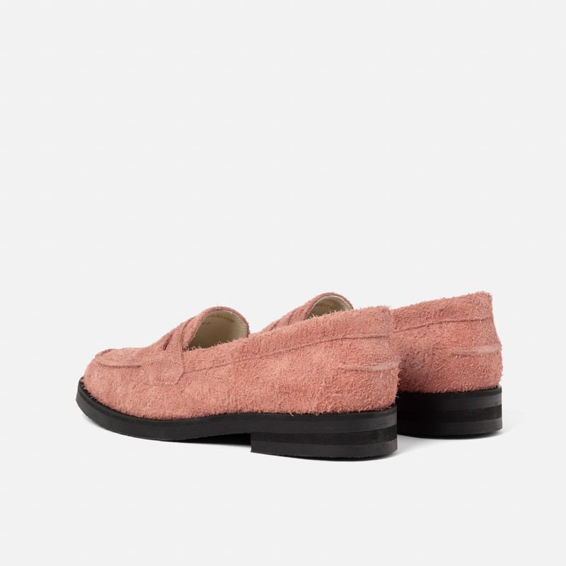 Wilde Hairy Pink Suede Penny Loafer - Women's 6