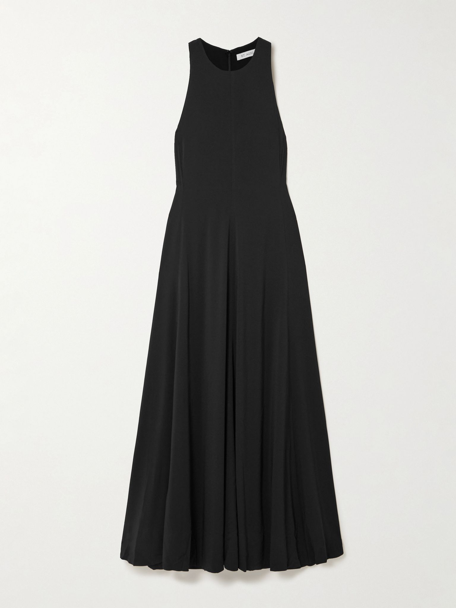 Crepe maxi dress Black - 1