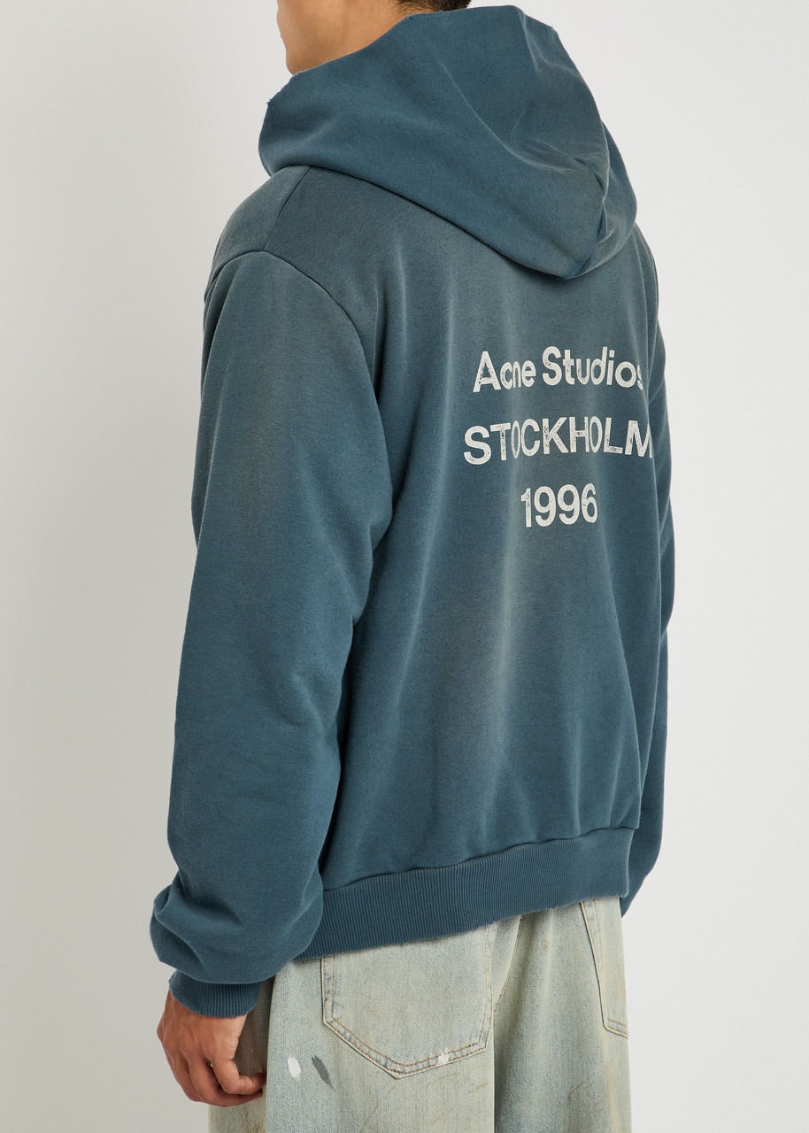 Acne Studios Logo Hooded Cotton-blend Sweatshirt - 3