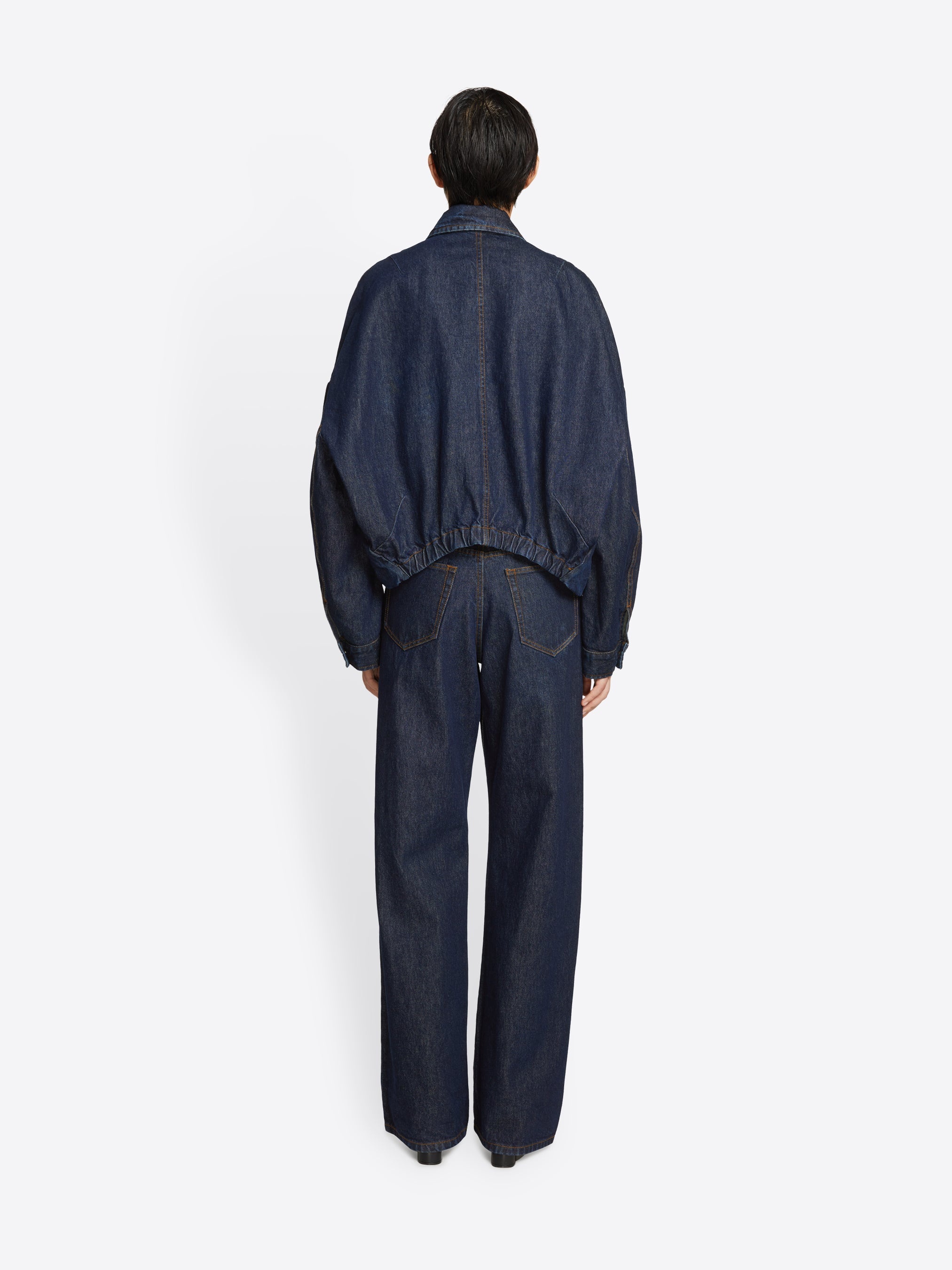 WIDE DENIM PANTS - 4