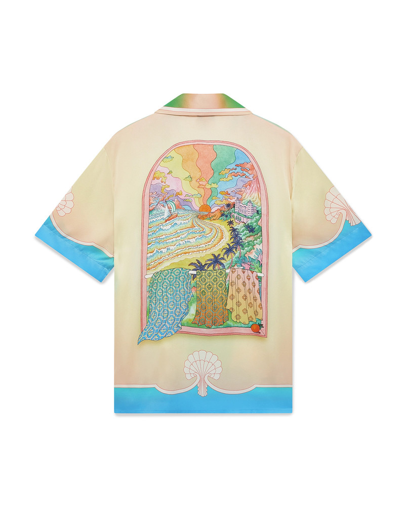 CASABLANCA Lucid Dreams Silk Short Sleeve Shirt outlook