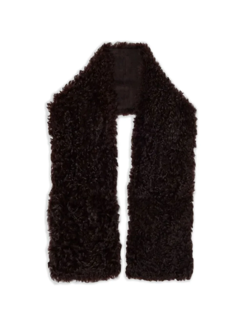 shearling-effect scarf - 1