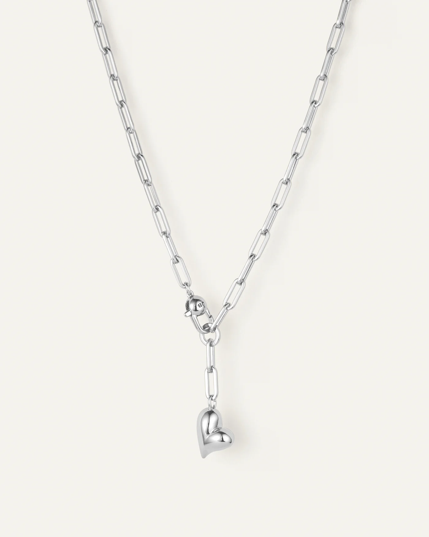 Puffy Heart Necklace - 1