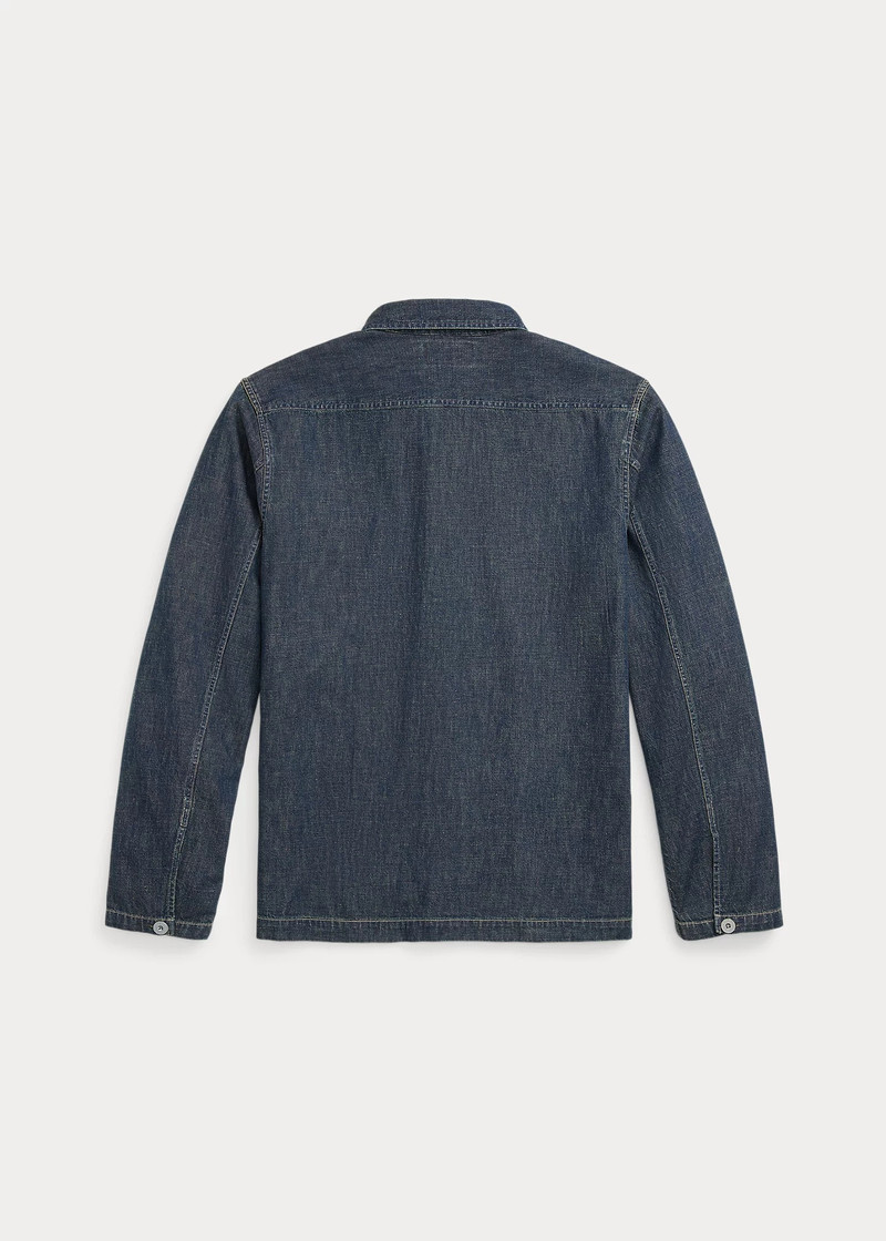 RRL by Ralph Lauren Indigo Denim Overshirt outlook
