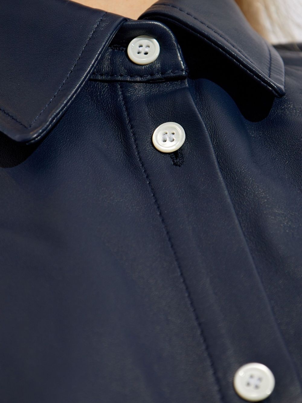 leather shirt dress - 5