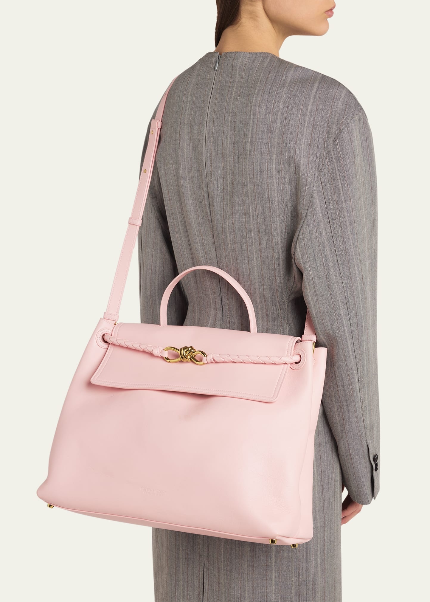 Andiamo Large Leather Top-Handle Bag - 2