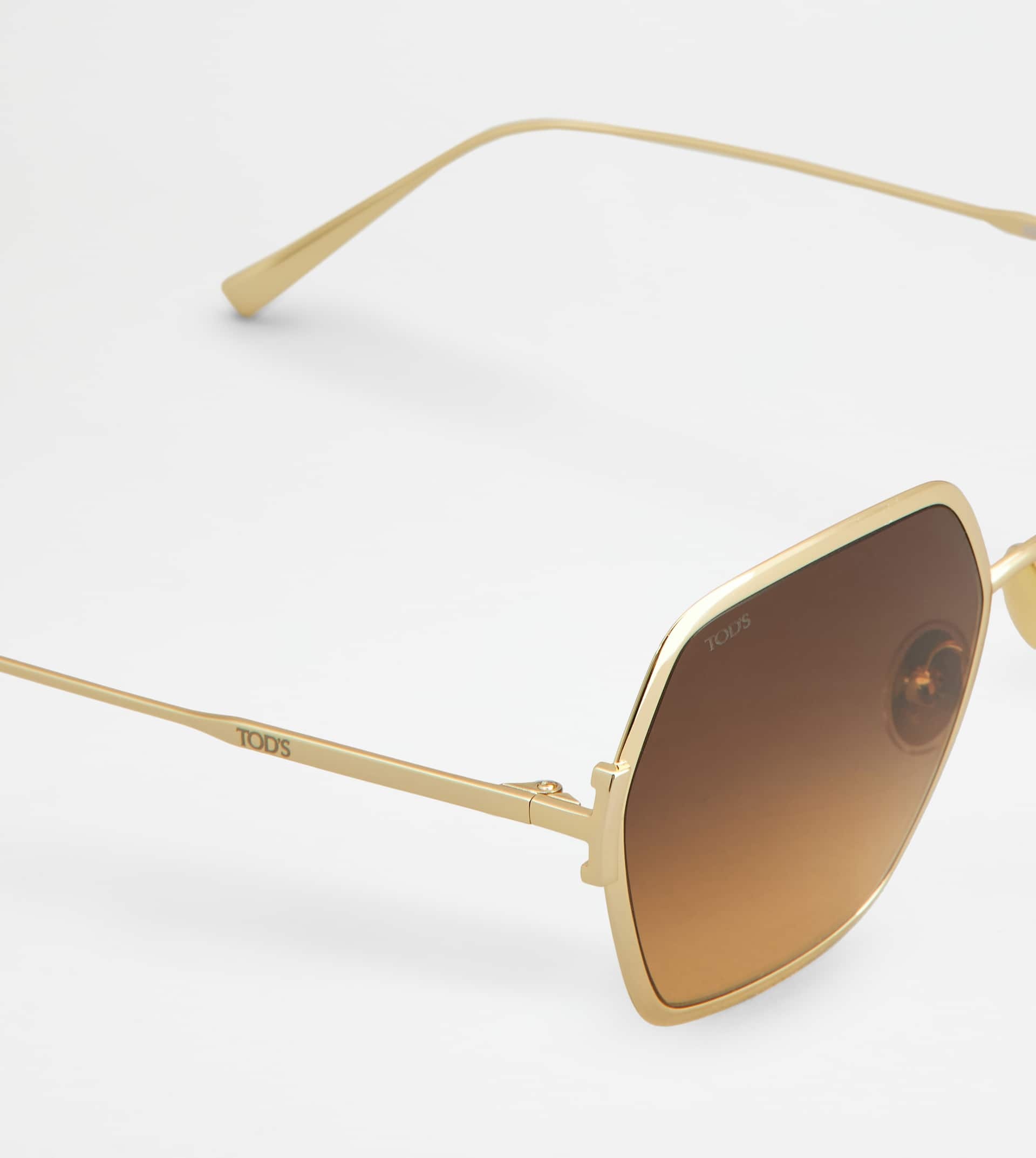 HEXAGONAL SUNGLASSES - GOLD - 4