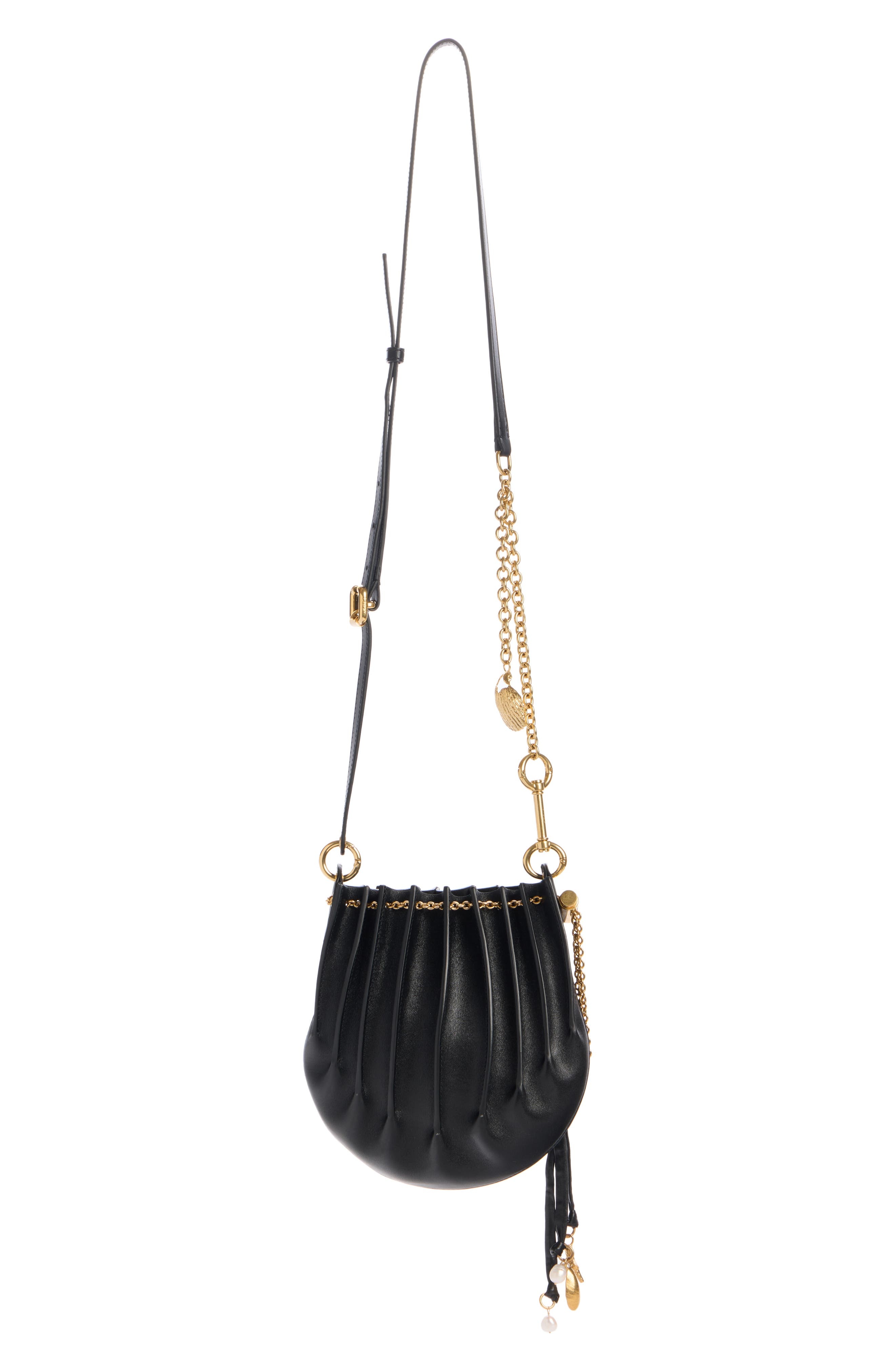 Chloé Sea Treasures Leather Crossbody Bag in Black at Nordstrom - 4