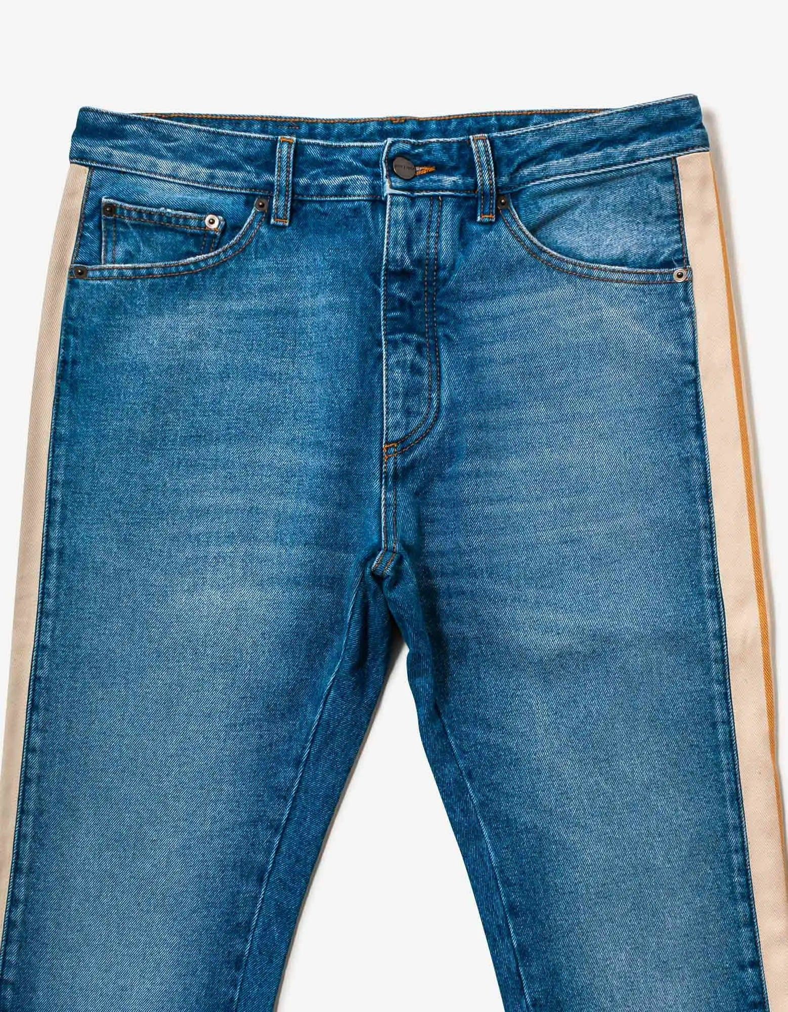 Palm Angels Blue Side-Stripe Jeans - 4