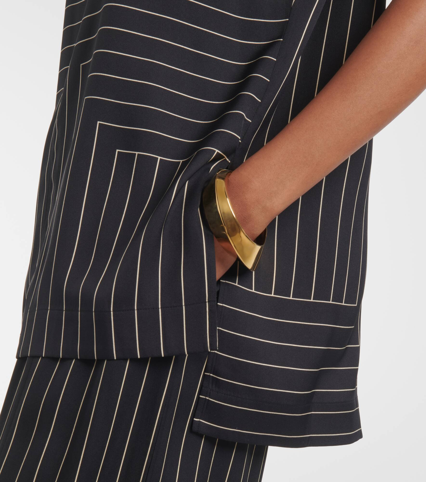 Louison striped silk-blend top - 5