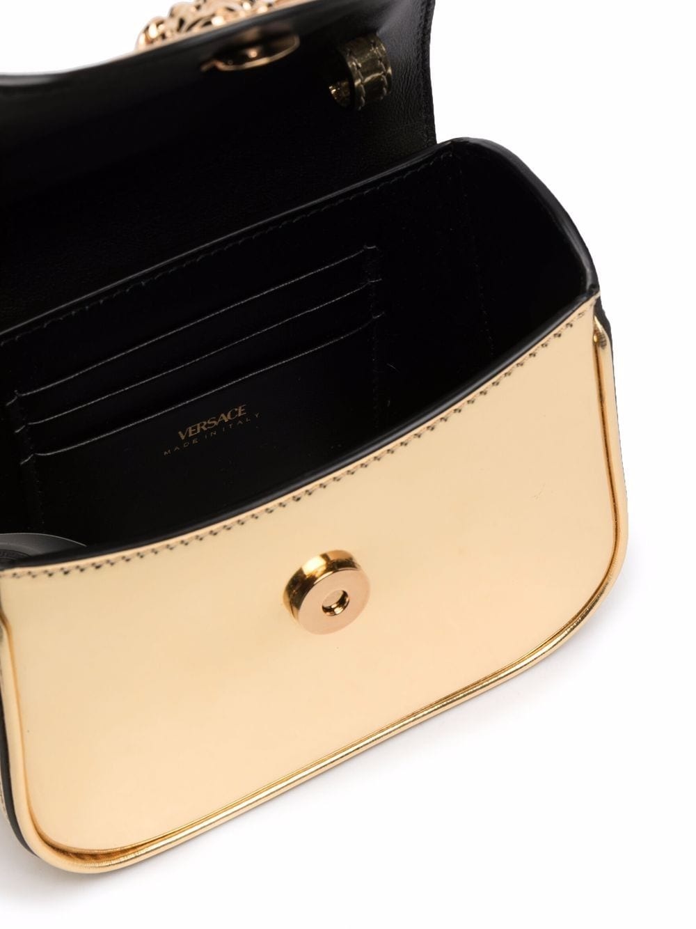 Medusa polished leather bag - 5
