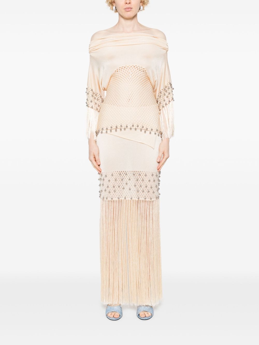 fringed maxi skirt - 2