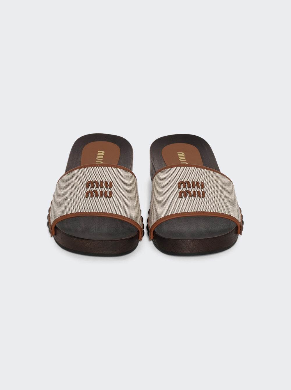 Canvas Clogs Naturale And Brandy - 5