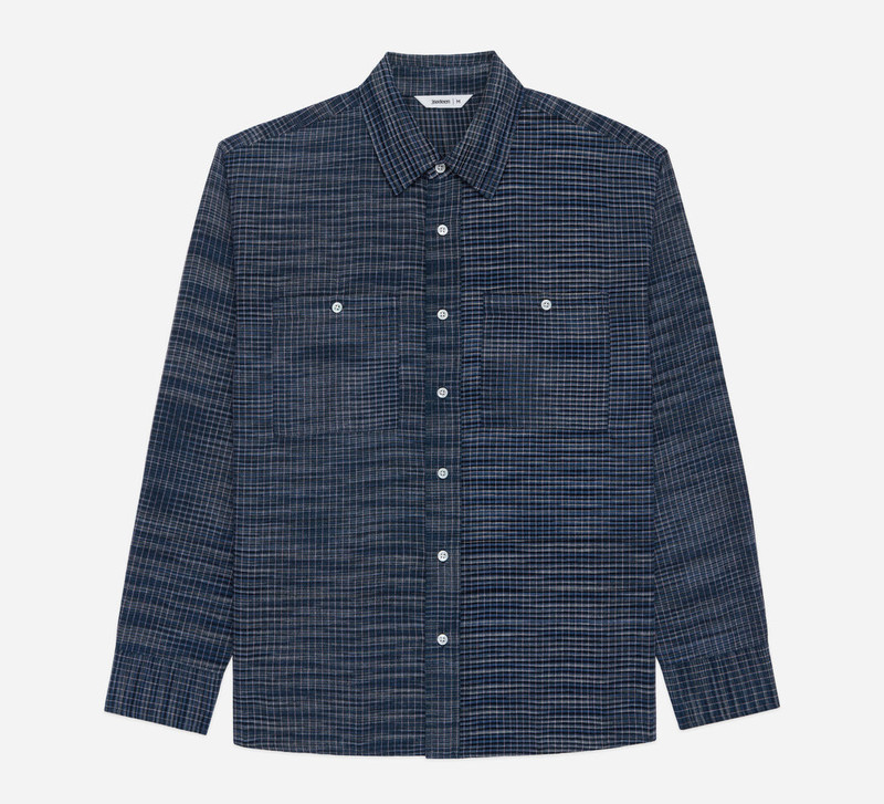 Commuter Shirt ~ Handloom Midnight Microcheck - 1