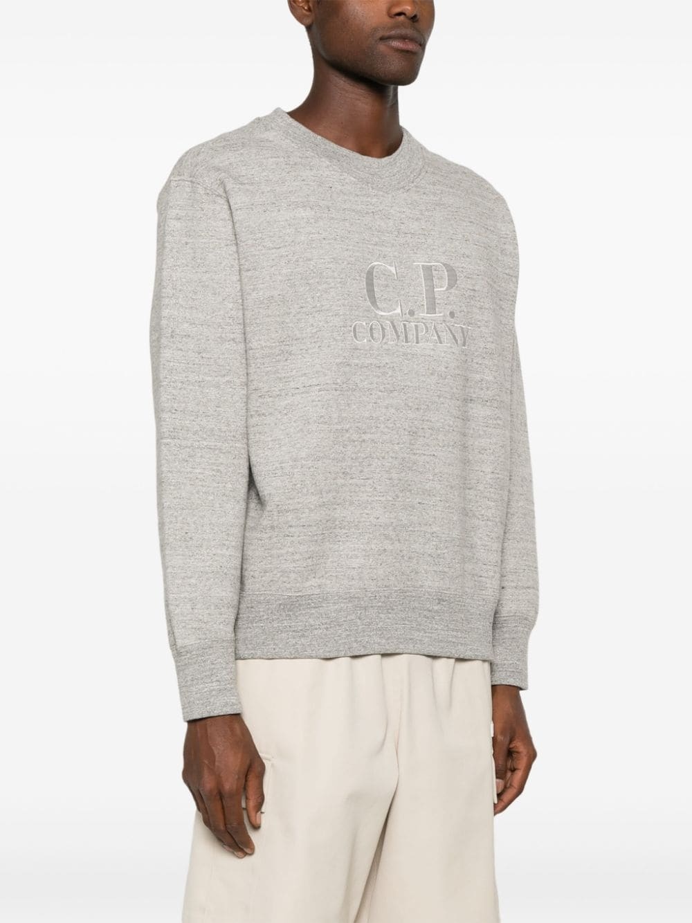 logo-embroidered sweatshirt - 3