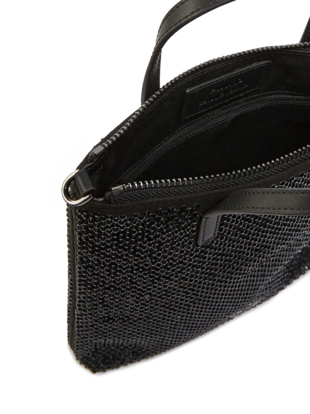 rhinestone-embellished tote bag - 4