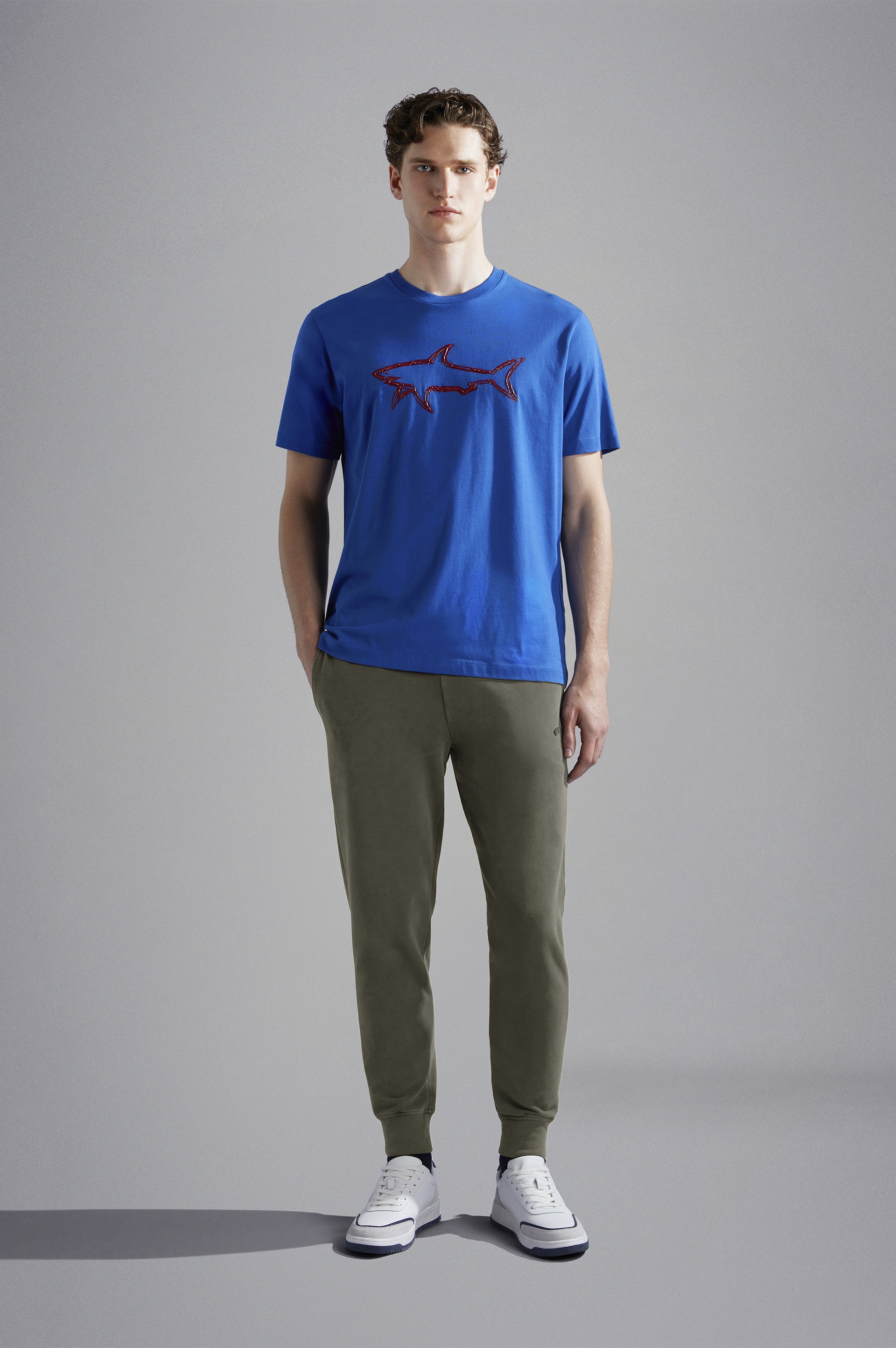 GARMENT DYED STRETCH COTTON JOGGERS - 2