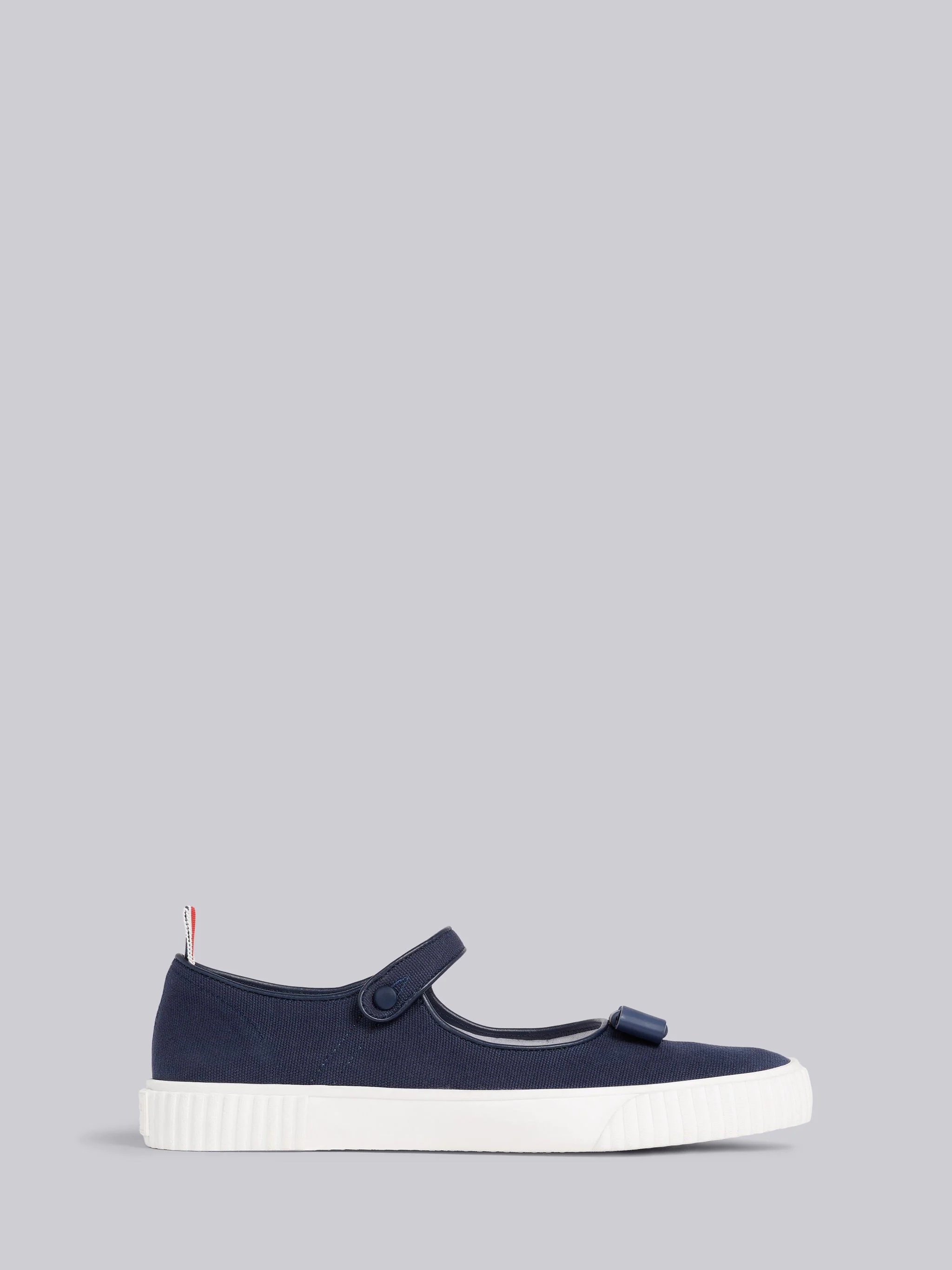 Navy Cotton Canvas Tennis Thom John Trainer - 1