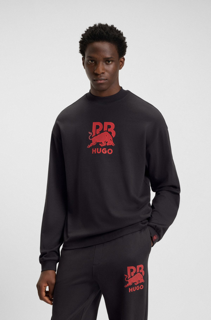 HUGO X RB COTTON T-SHIRT WITH BULL GRAPHICS 2