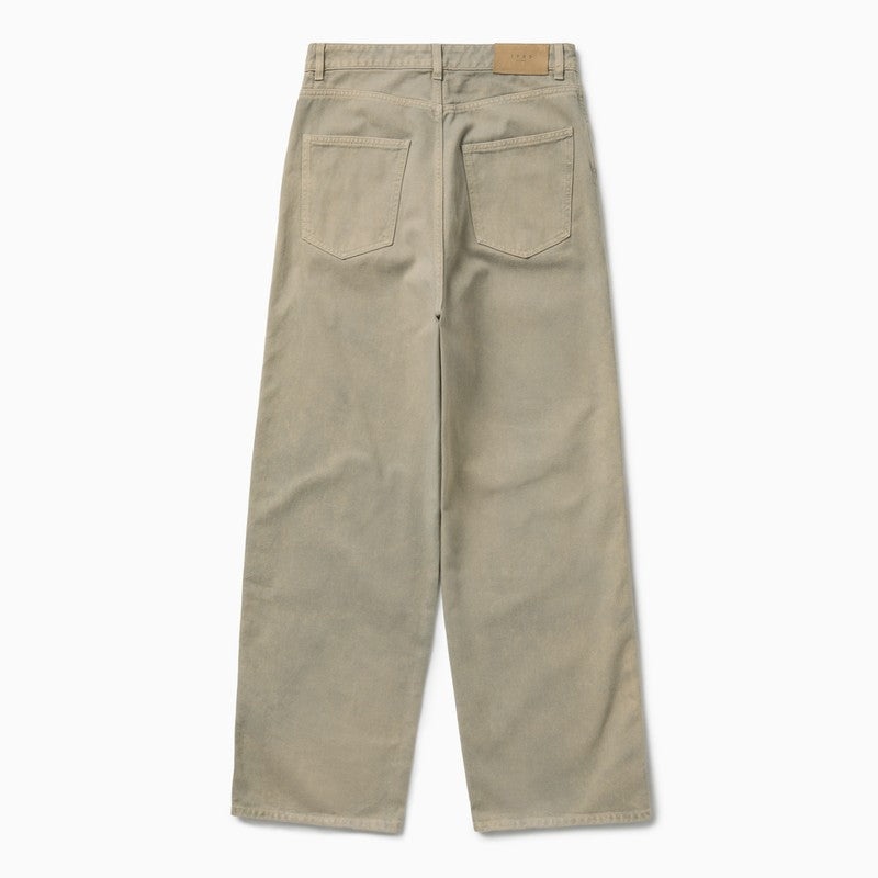 1989 STUDIO - 1989 STUDIO Light brown Chicago denim pants - 2