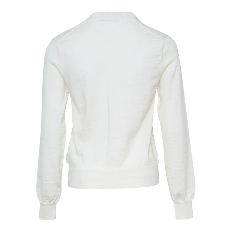 Comme des Garçons GIRL Wool Jersey Ribbon Embroidery Cardigan outlook