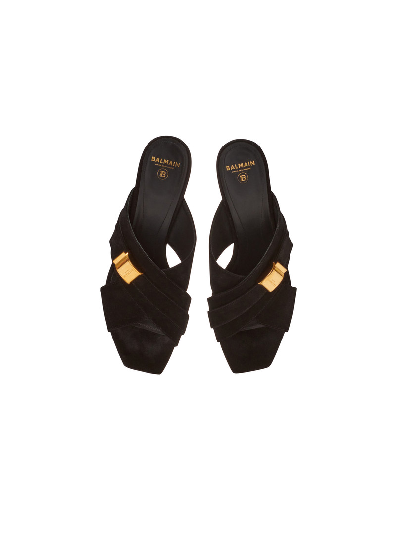 Uma mules in suede leather 3