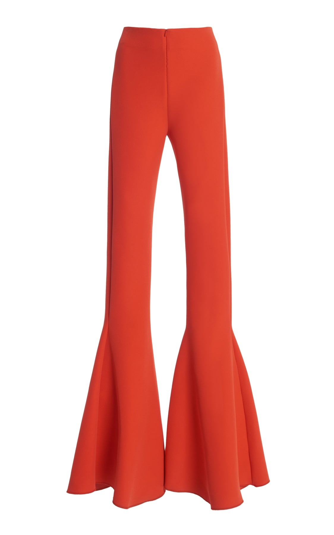 MAXI FLARED FITTED TROUSERS RED - 7