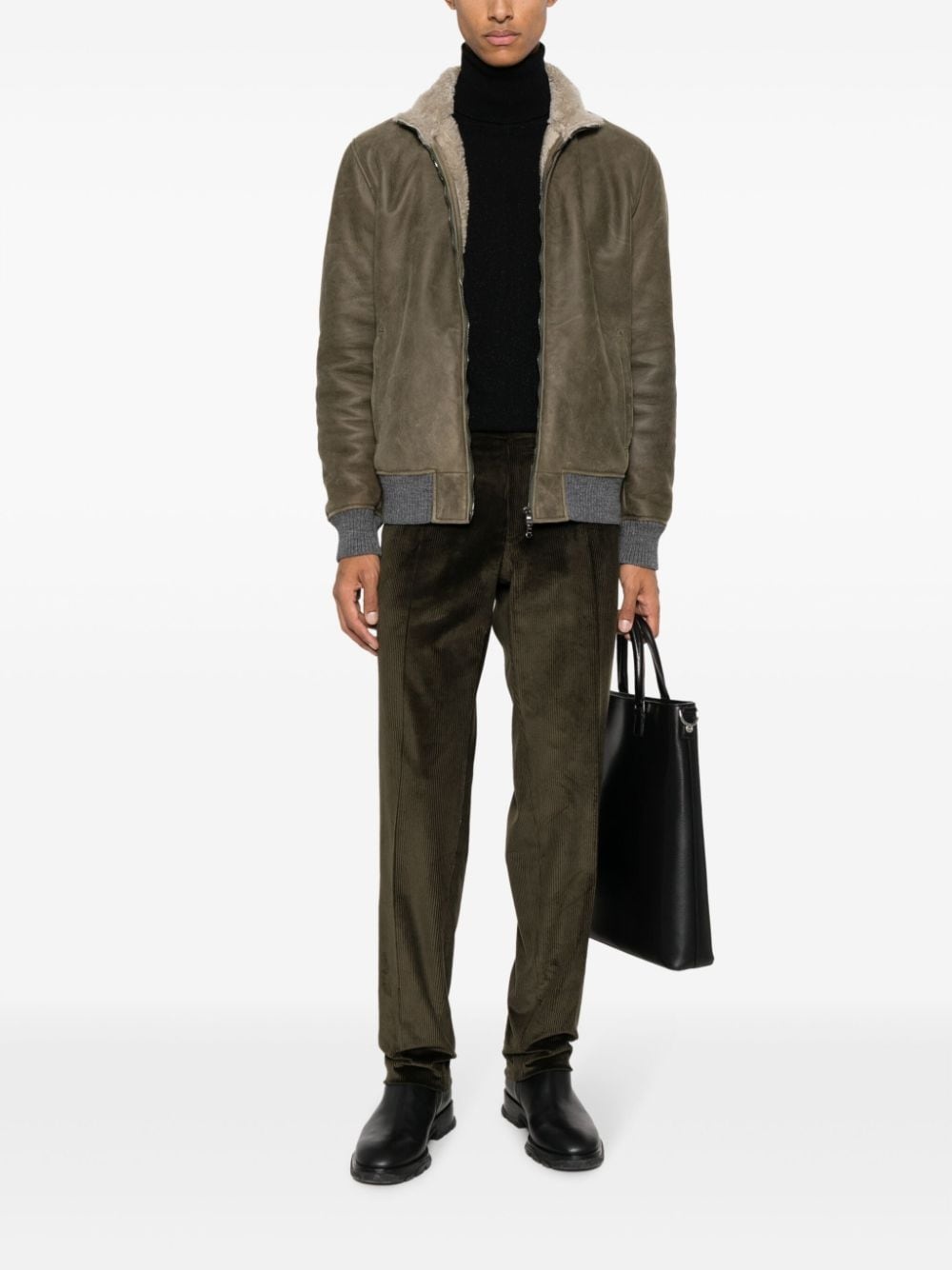 corduroy straight-leg jeans - 2