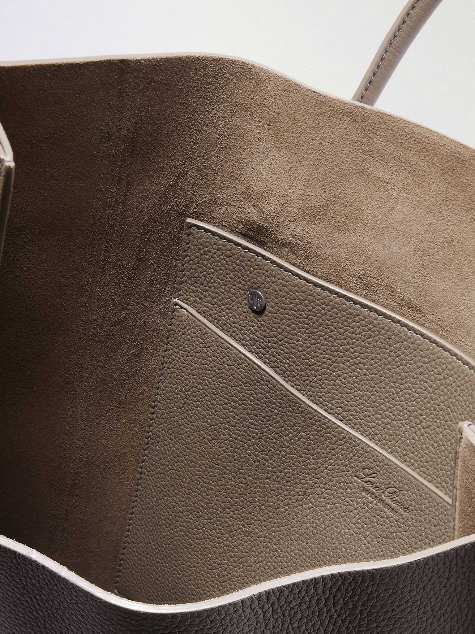 Beam Large Full-Grain Leather Tote Bag Brown - 5