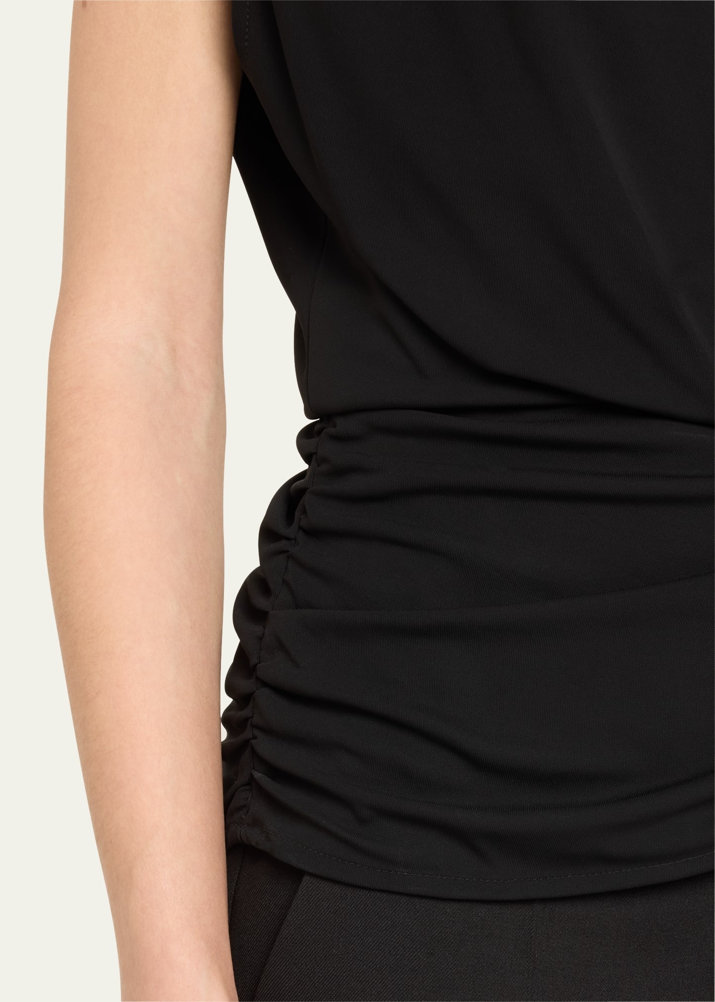 Daton Sleeveless Draped Cinched-Waist Top - 5