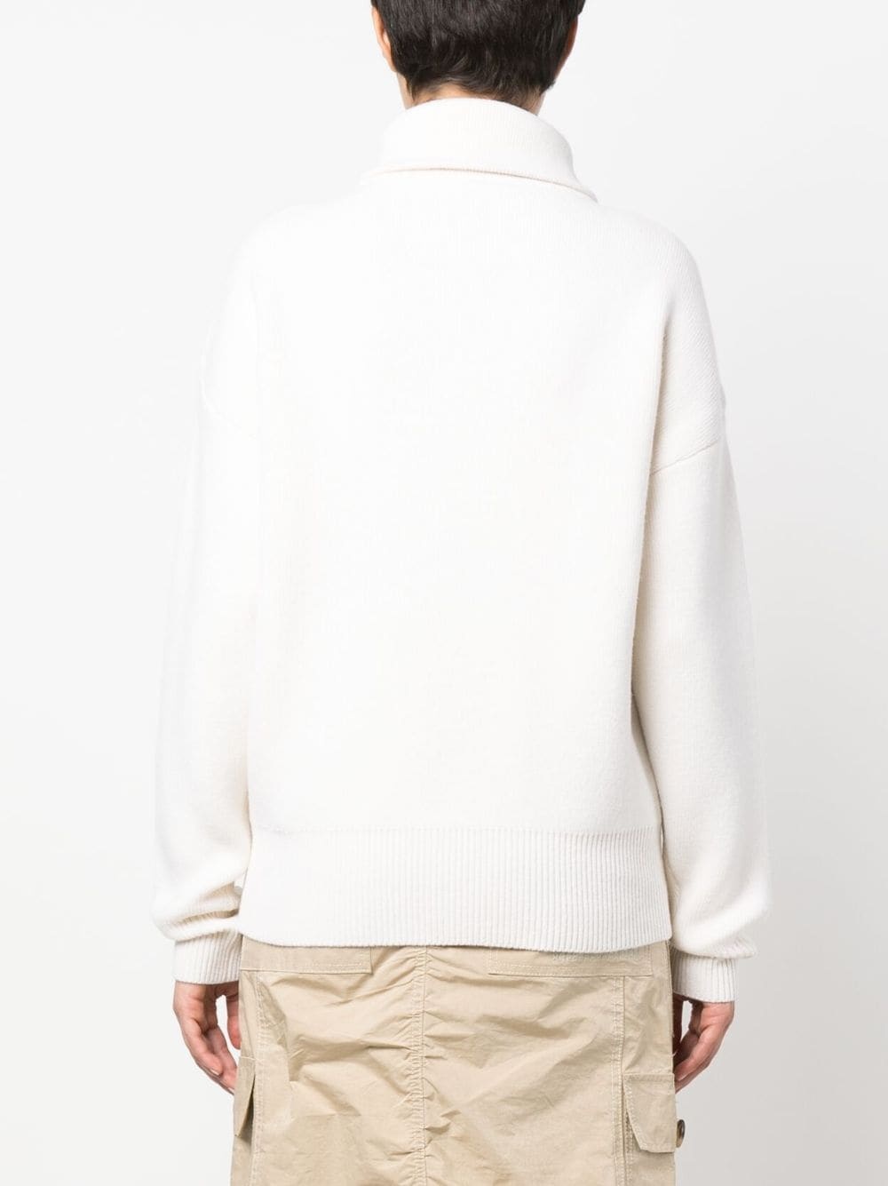 wool-blend half-zip jumper - 4