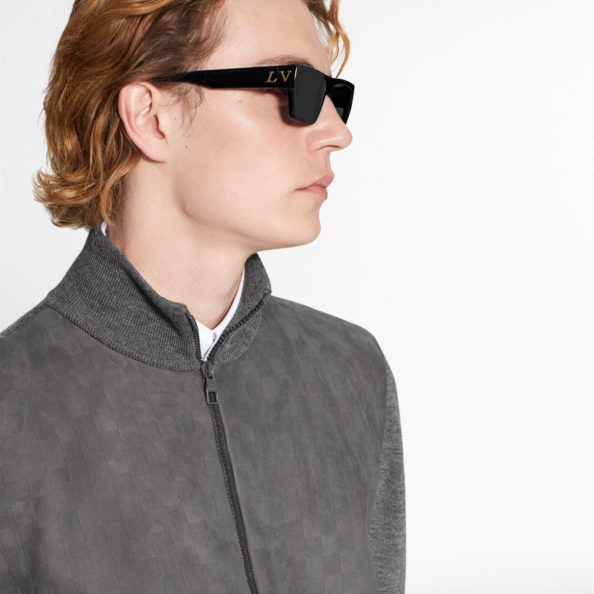 LVSE Damier Leather Front Zip-Through - 5