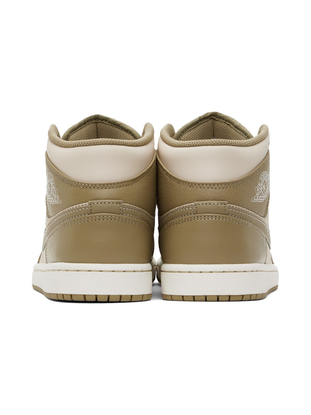 Brown & Beige Air Jordan 1 Mid Sneakers - 2