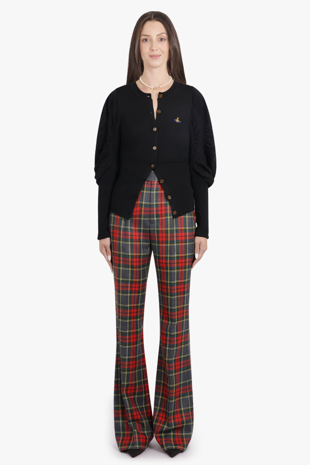 RAY CHECK PRINT TROUSER | RED/GREEN - 4