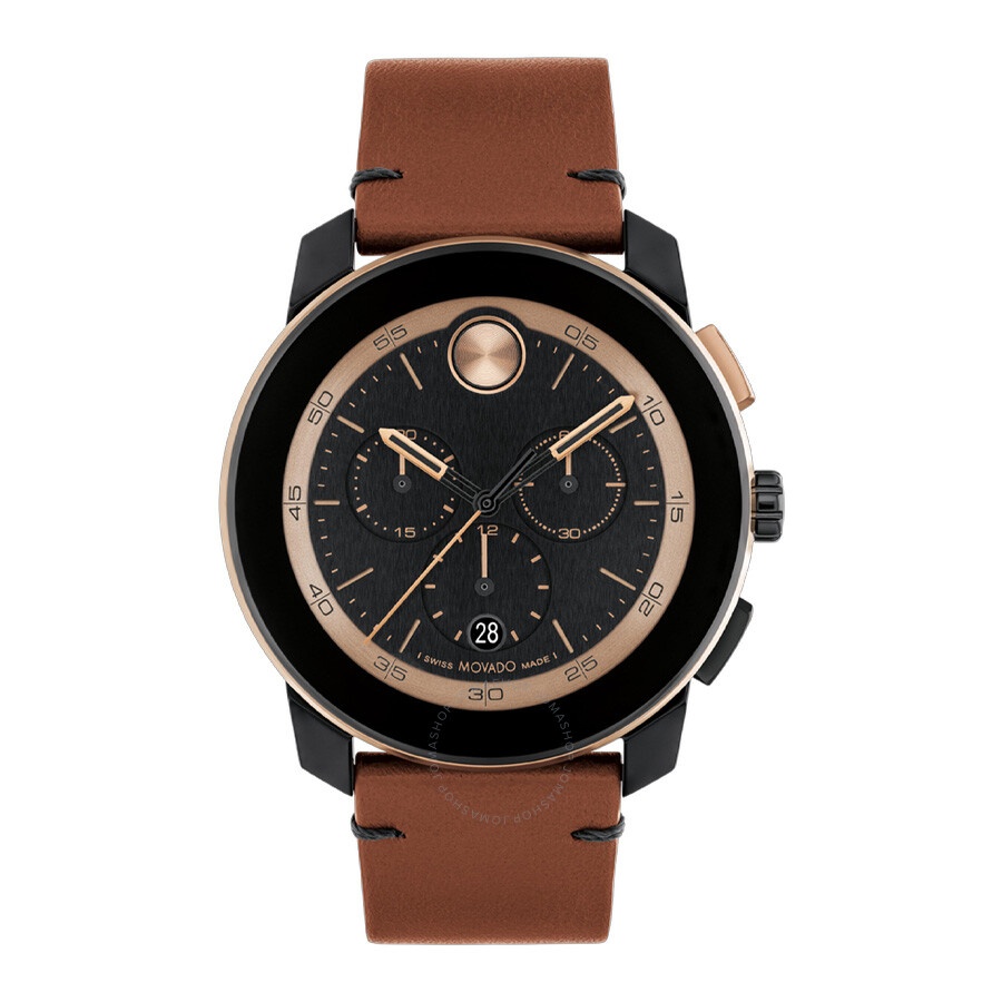 Movado - Movado Bold Tr90 Chronograph Quartz Black Dial Men's Watch 3601115 - 1