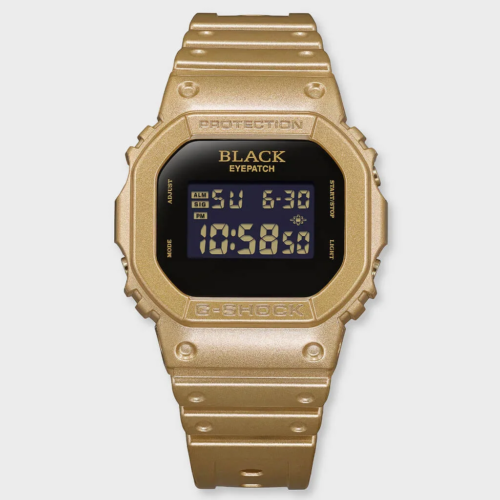 G-SHOCK X BLACKEYEPATCH DW5600 - BLACK/GOLD - 1