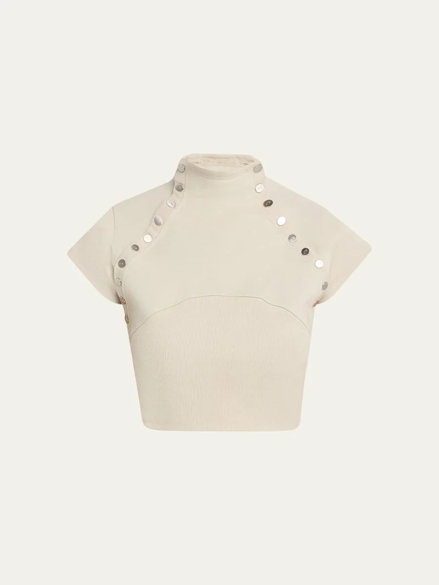 Snap Down Crop Top - 1