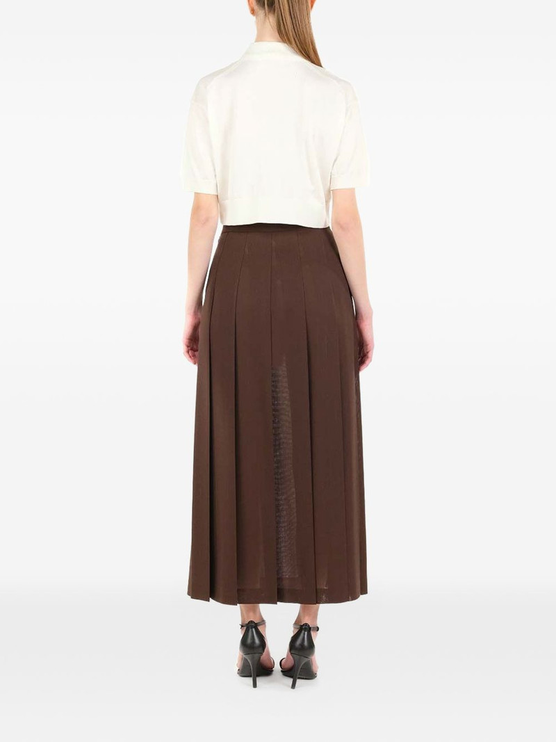 silk cropped polo shirt 4