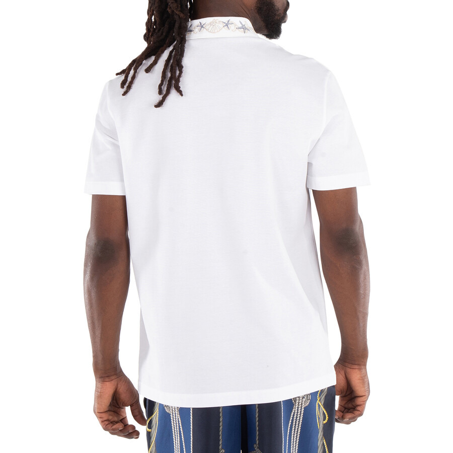 Versace Greca-Collar Polo Shirt - 4