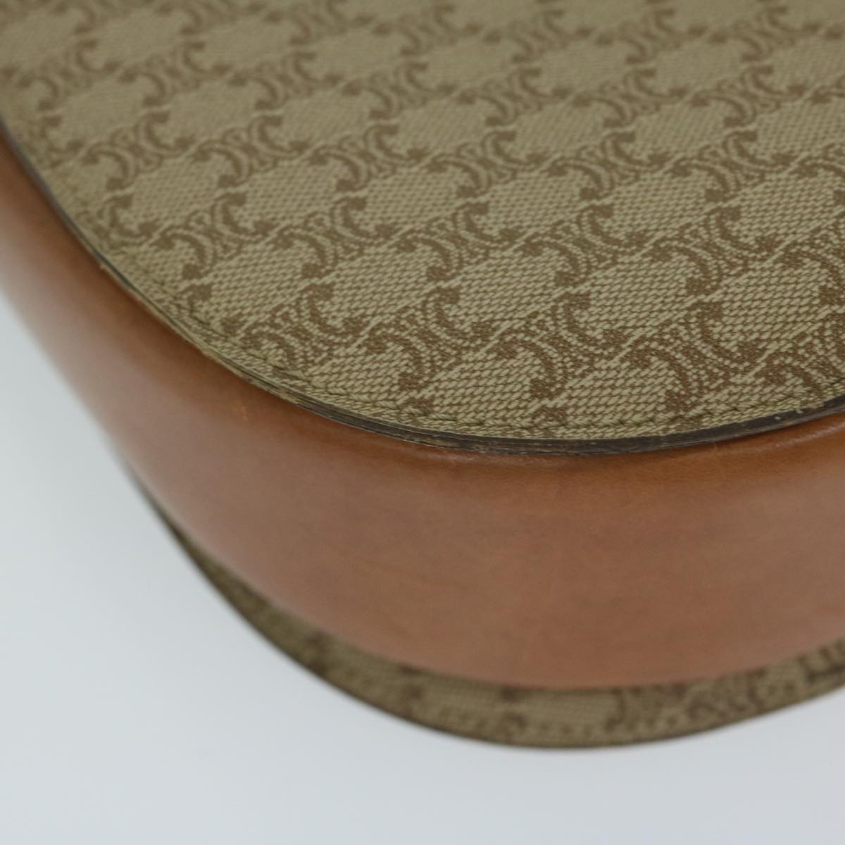 CELINE Macadam Canvas Hand Bag Beige - 12