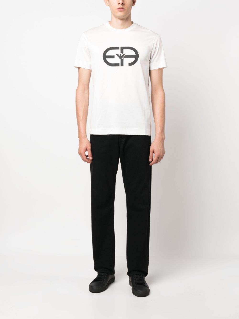 Logo cotton blend t-shirt - 5