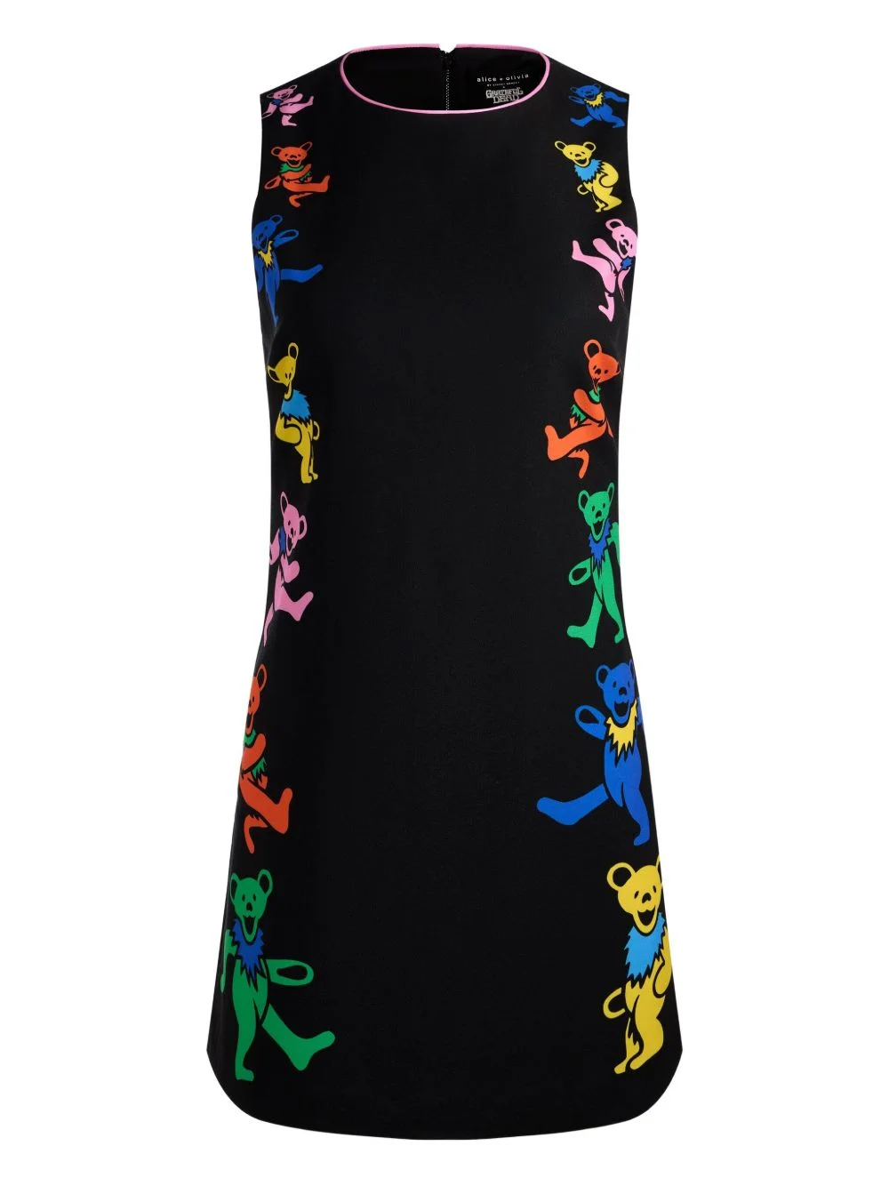 Clyde bear-printed mini dress - 1