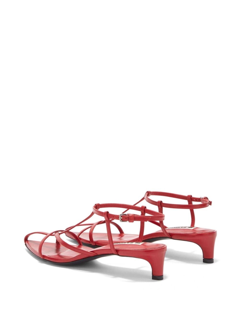 pointed open-toe leather sandals - 3