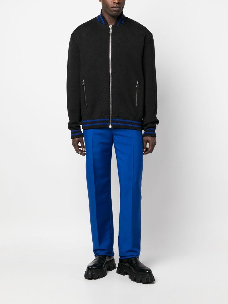 Balmain zipped knit jumper outlook