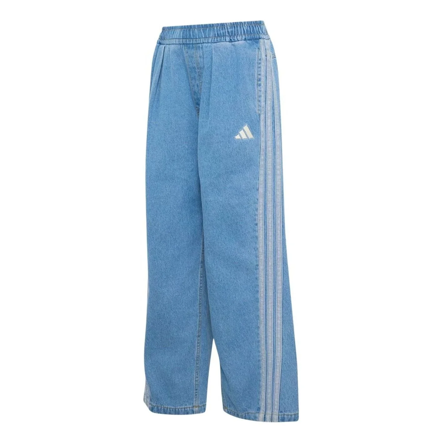 (WMNS) adidas Stadium Washed Denim Loose Fit Pants Asia Sizing 'Crystal Sky' KV0619 - 1