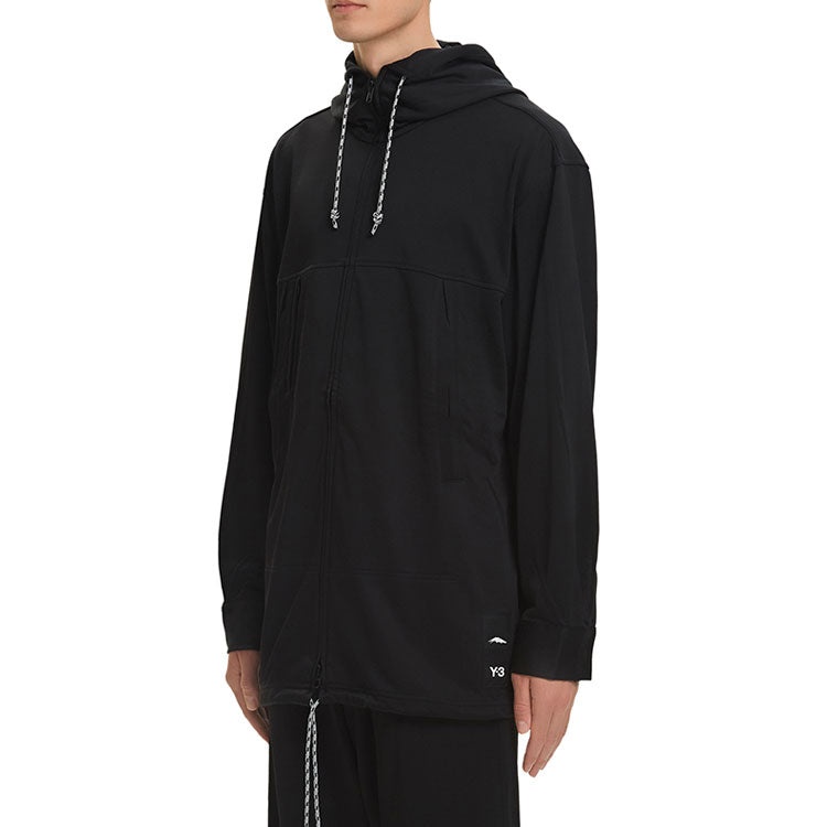 Men's Y-3 Hooded Track Jacket Black GK4806 - 5