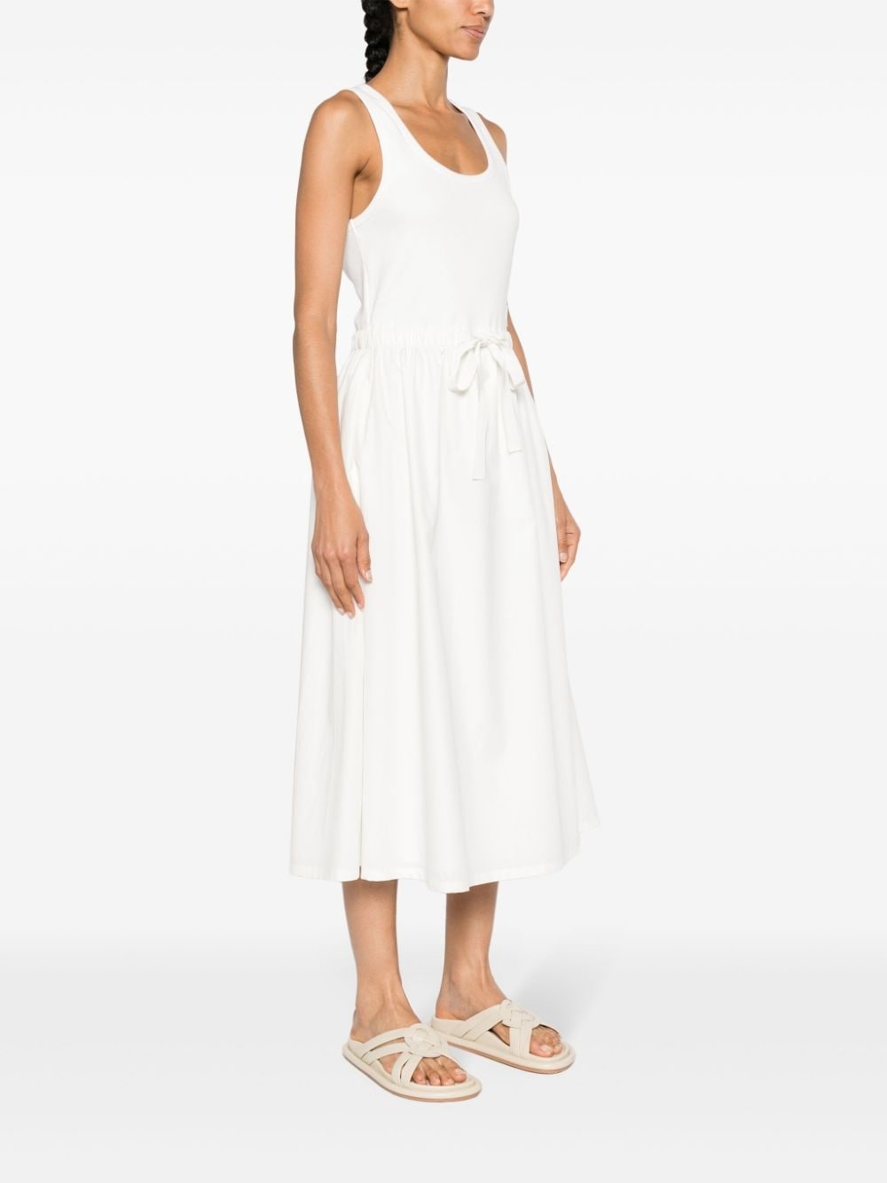 drawstring-waist midi dress - 3