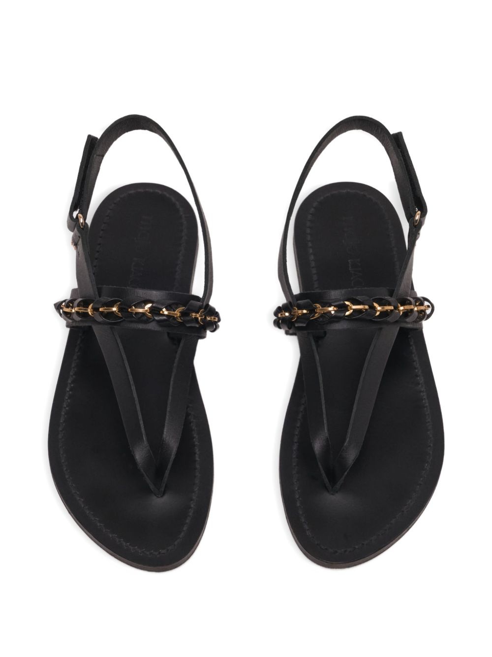 chain-link detail sandals - 3