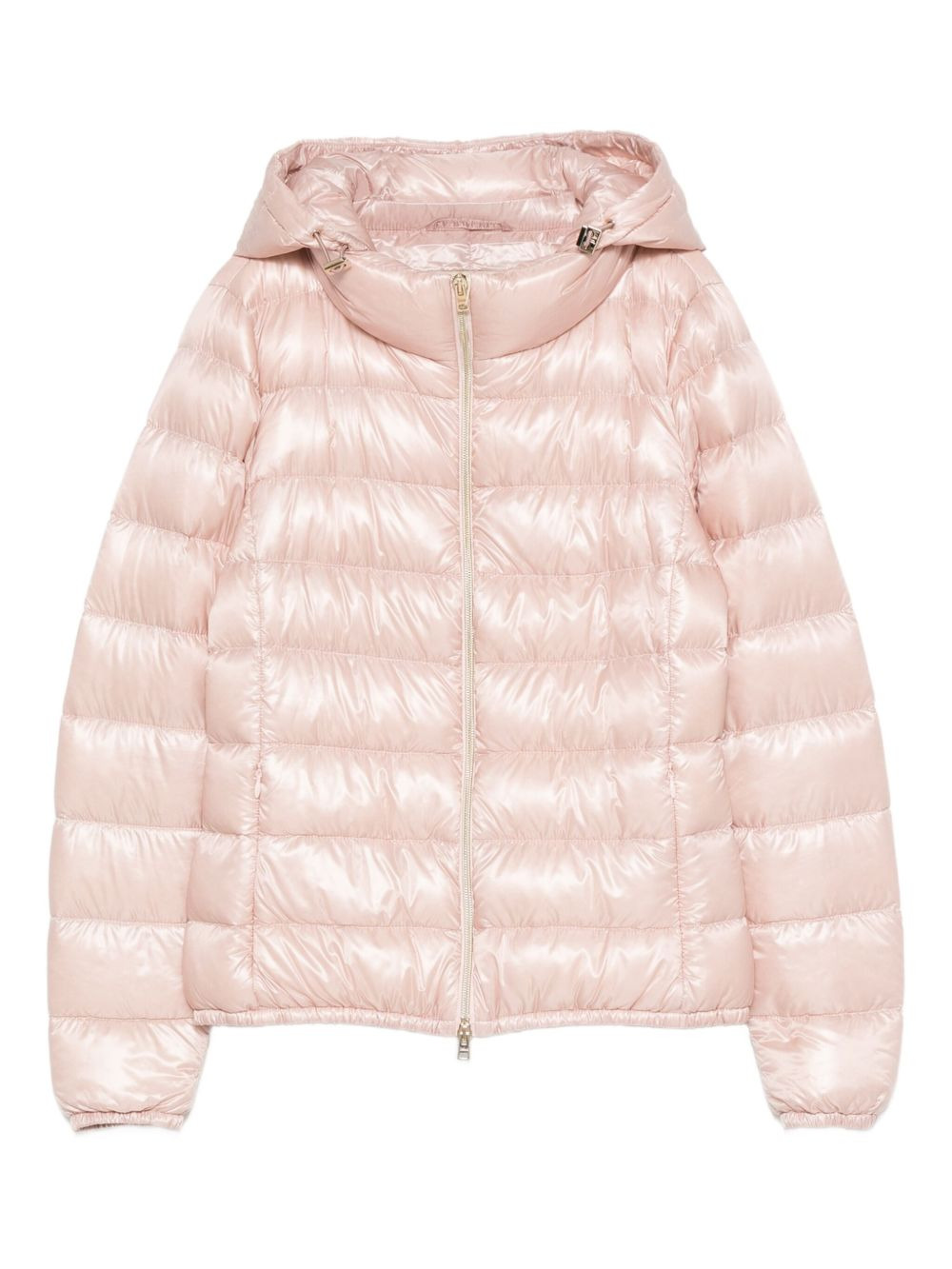 hooded quilted jacket - 1