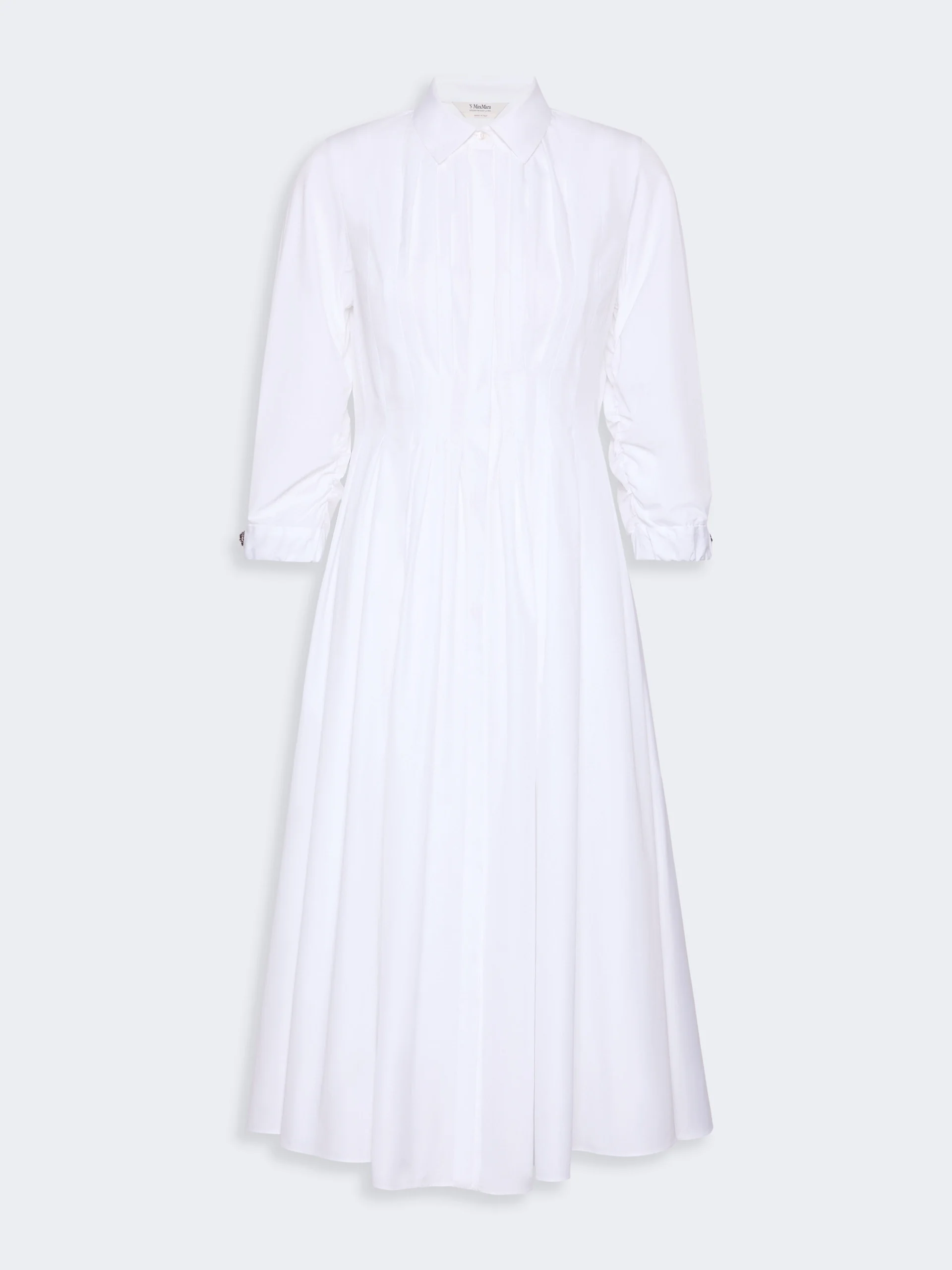 ADAGIO Shirt dress in cotton poplin - WHITE - 1